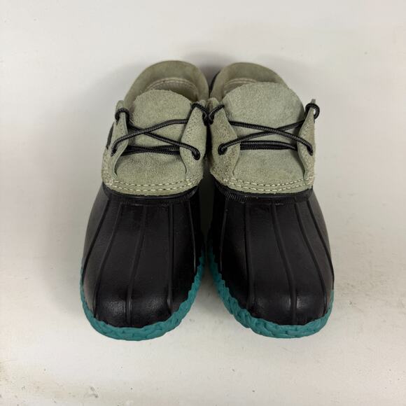 L.L. Bean Duck Boots Kids 6 Blue Lace-Up Suede Round Toe Waterproof Classic - Picture 4 of 10